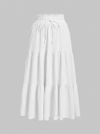 SHEIN MOD Jupe À Volants, Jupe Longue Boho, Jupe À Ourlet À Volants Et À Garniture À Volants... | SHEIN