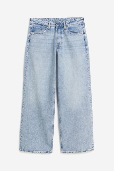 Baggy Wide Low Jeans - Helles Denimblau - Ladies | H&M DE | H&M (DE, AT, CH, NL, FI)