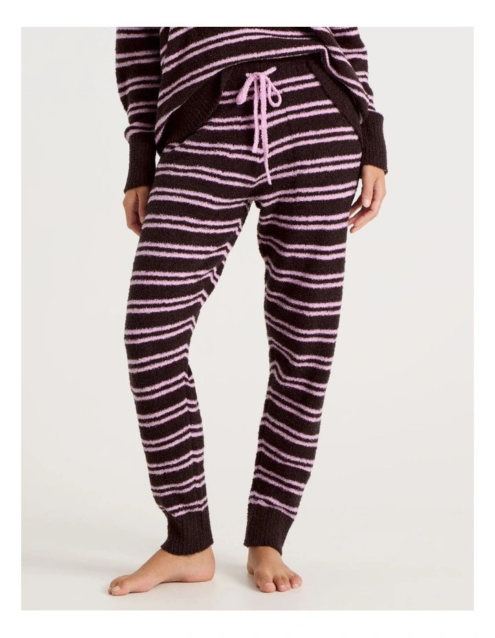 Chloe & LolaCosy Boucle Cuffed Pant in Burnt Stripe | Myer