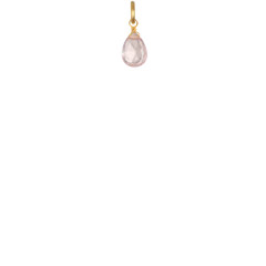Rose Quartz Briolette- October Birthstone | Sequin