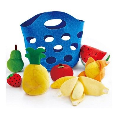 HAPE Toddler Felt Basket with Fruit and Peelable Banana | Target