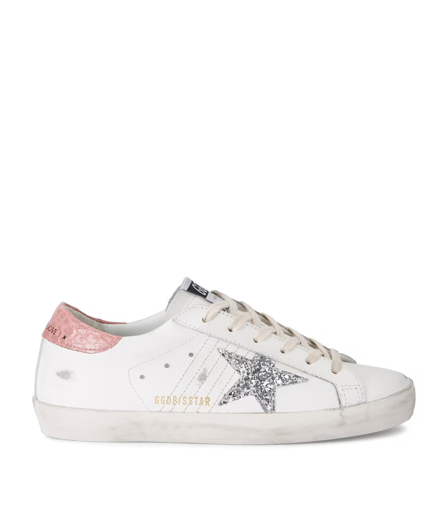 Leather Croc-Embossed Super-Star Sneakers | Harrods
