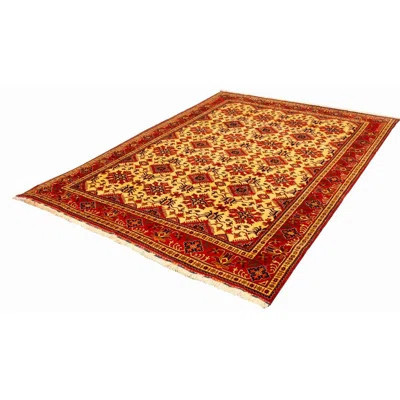 One-of-a-Kind Haileyann Hand-Knotted New Age 9'11" x 13'3" Wool Area Rug in Red/Ivory | Wayfair North America
