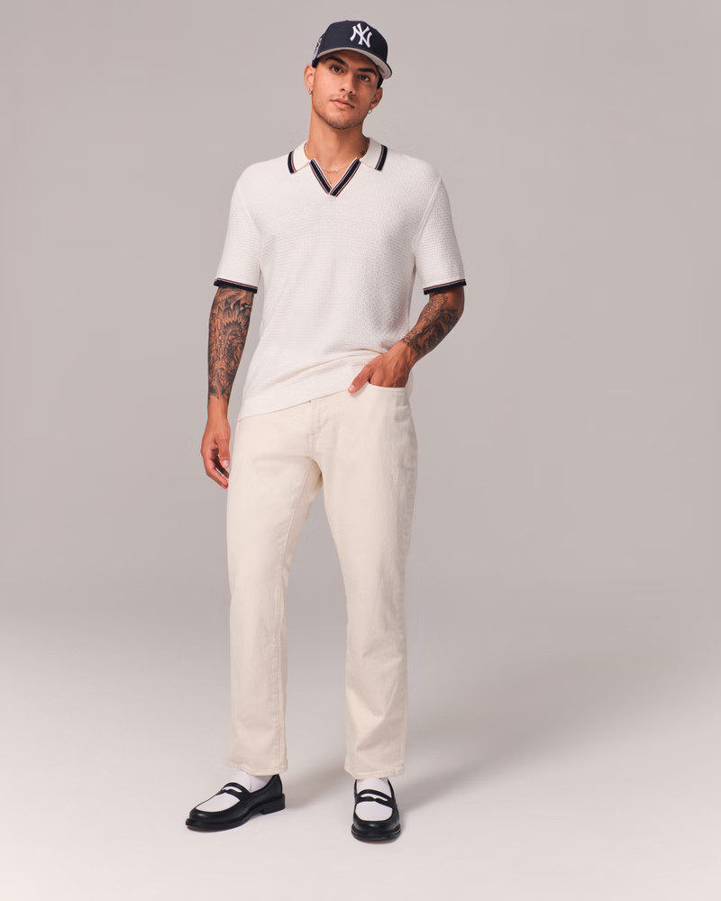 Athletic Straight Jean | Abercrombie & Fitch (US)