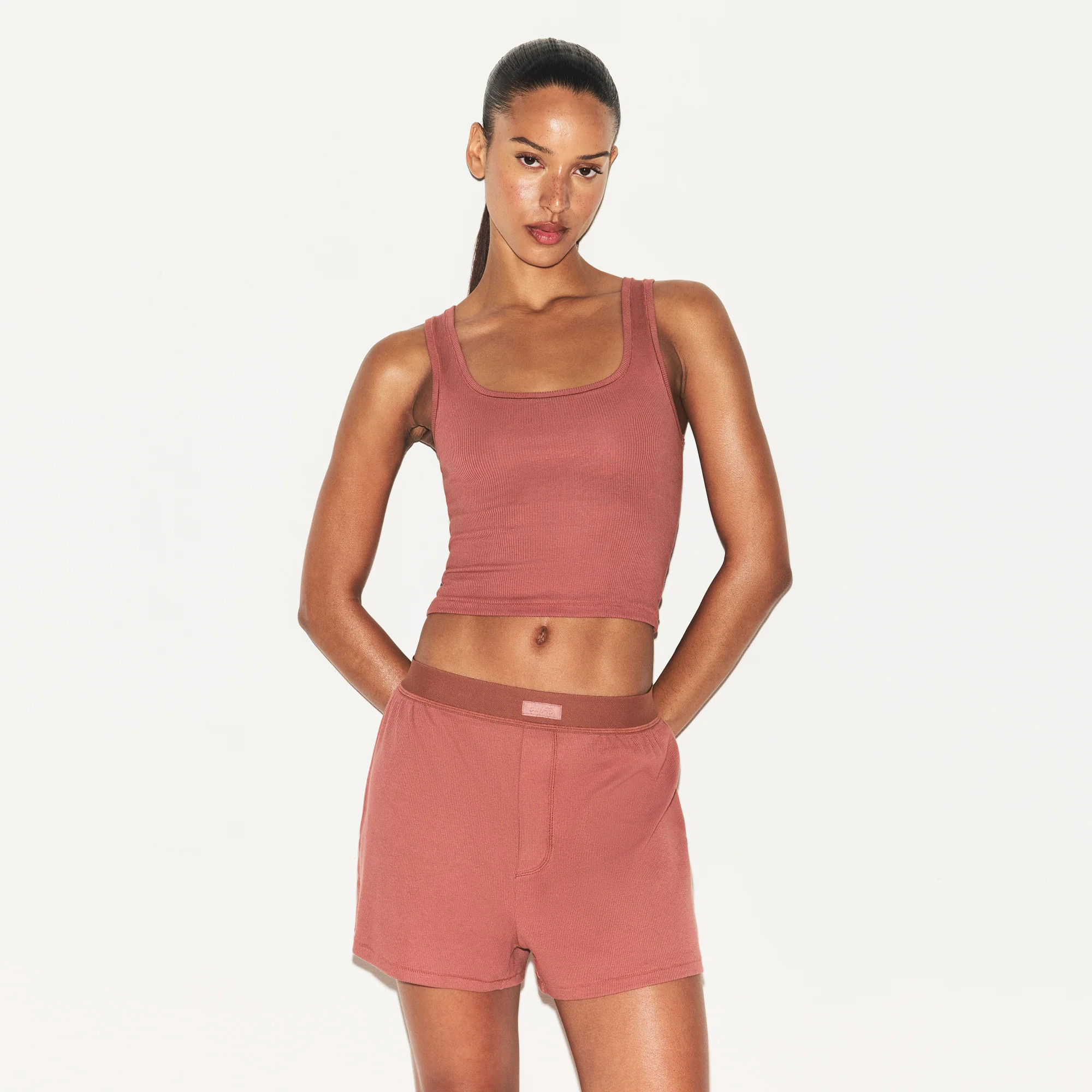 SKIMS Tank Top | Red | XL | Cotton Rib | SKIMS (US)