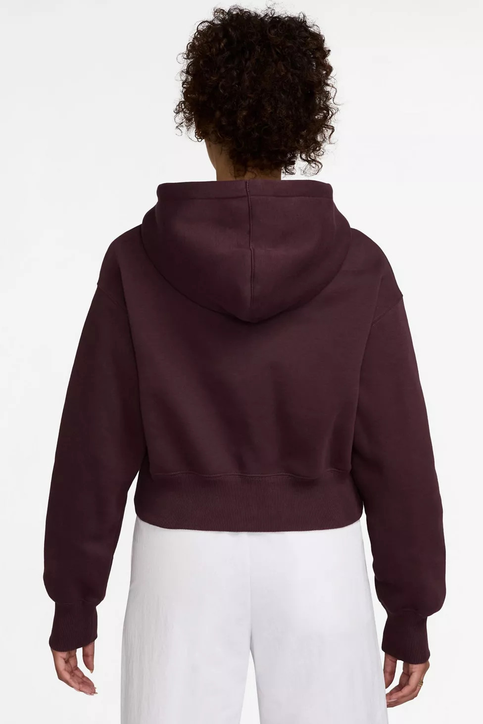 Nike Sportswear Phoenix Fleece Cropped Full-Zip Hoodie Sweatshirt | Urban Outfitters (US and RoW)