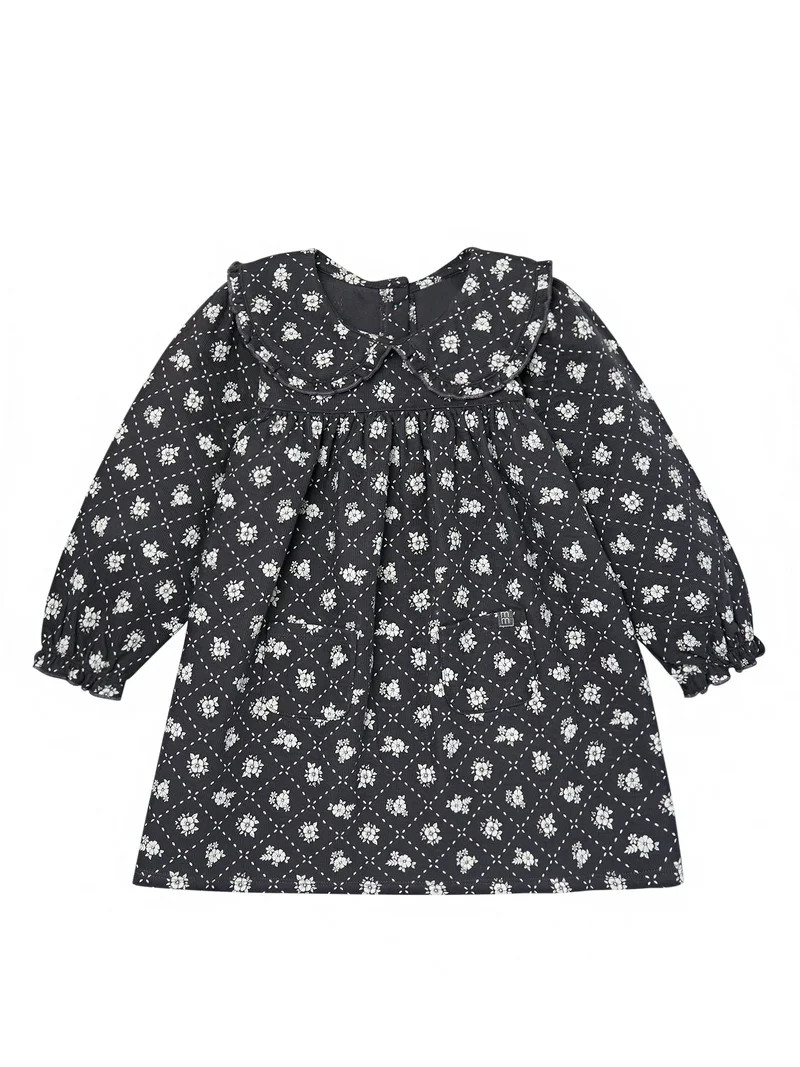 Modern Moments by Gerber Toddler Girl Ruffle Dress with Collar, Sizes 12M-5T | Walmart (US)