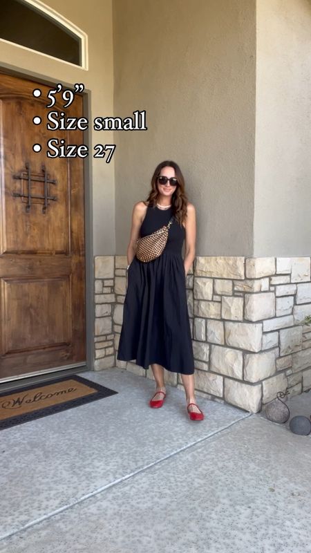 This dress is true to size, but if you are busty I would recommend sizing up!  
Ballet flats are true to size and so comfortable!  I own these in multiple colors! 

#LTKxMadewell #LTKOver40 #LTKSaleAlert