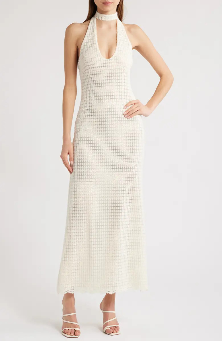 Golden Age Knit Halter Maxi Dress | Nordstrom