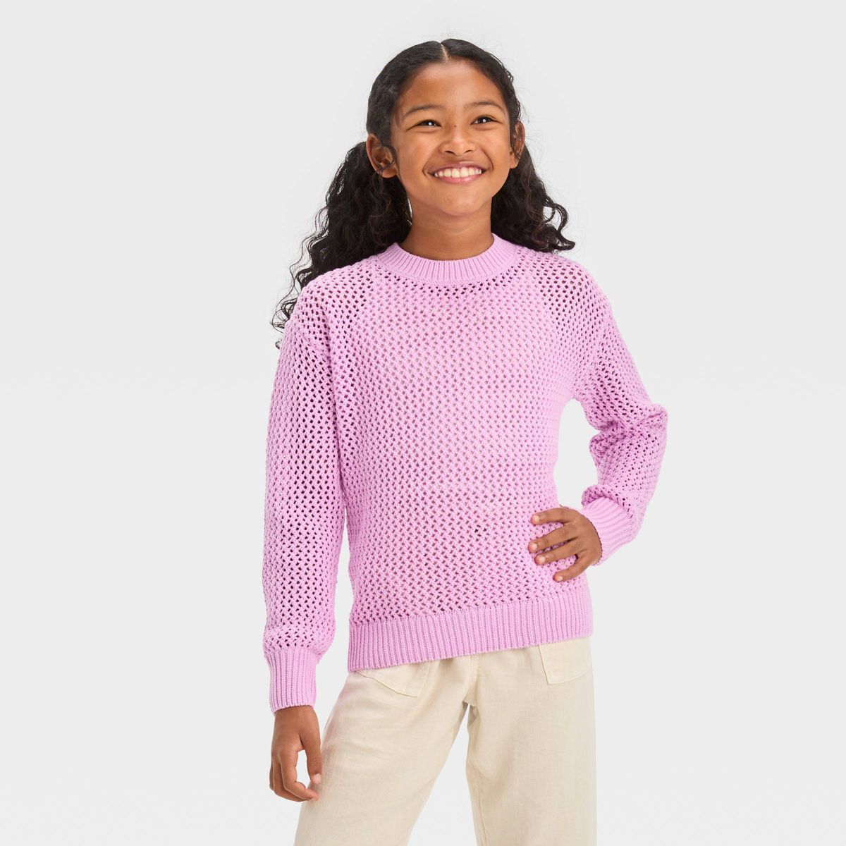 Girls' Pullover Sweater - Cat & Jack™ | Target