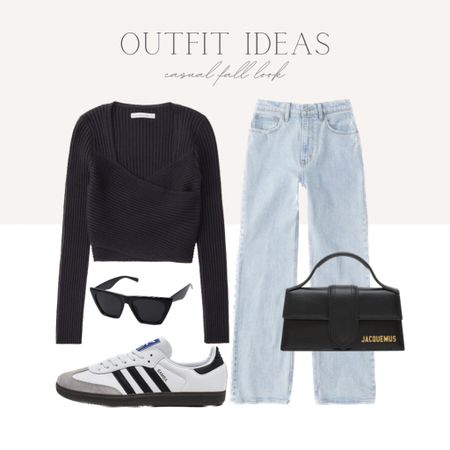 Outfit idea, casual fall look, Women jeans under $100, neutral outfit, fall fashion inspo, travel outfit, Abercrombie denim, adidas sambas outfit inspo 

#LTKfindsunder100 #LTKtravel #LTKstyletip