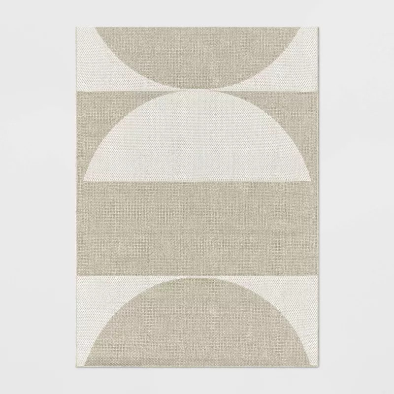 Grace Geo Circle Indoor/Outdoor Rug - Tan - Project 62™ | Target