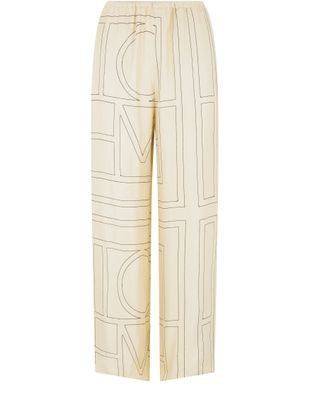 Monogram pyjama silk pants - TOTEME | 24S US