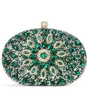 RNIEGA Rhinestone Clutch Purses for Women Evening Wedding Formal Party Purses Crystal Diamond Gli... | Amazon (US)