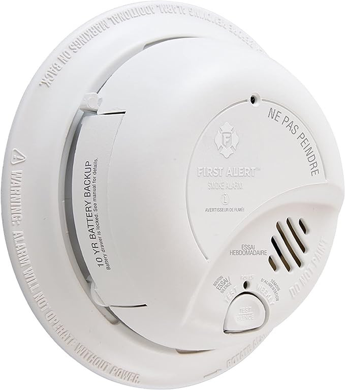 9120BA Hardwired Ionization Smoke Alarm with Battery Backup | Amazon (US)