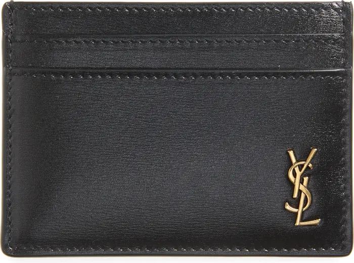 Saint Laurent YSL Monogram Leather Card Case | Nordstrom | Nordstrom