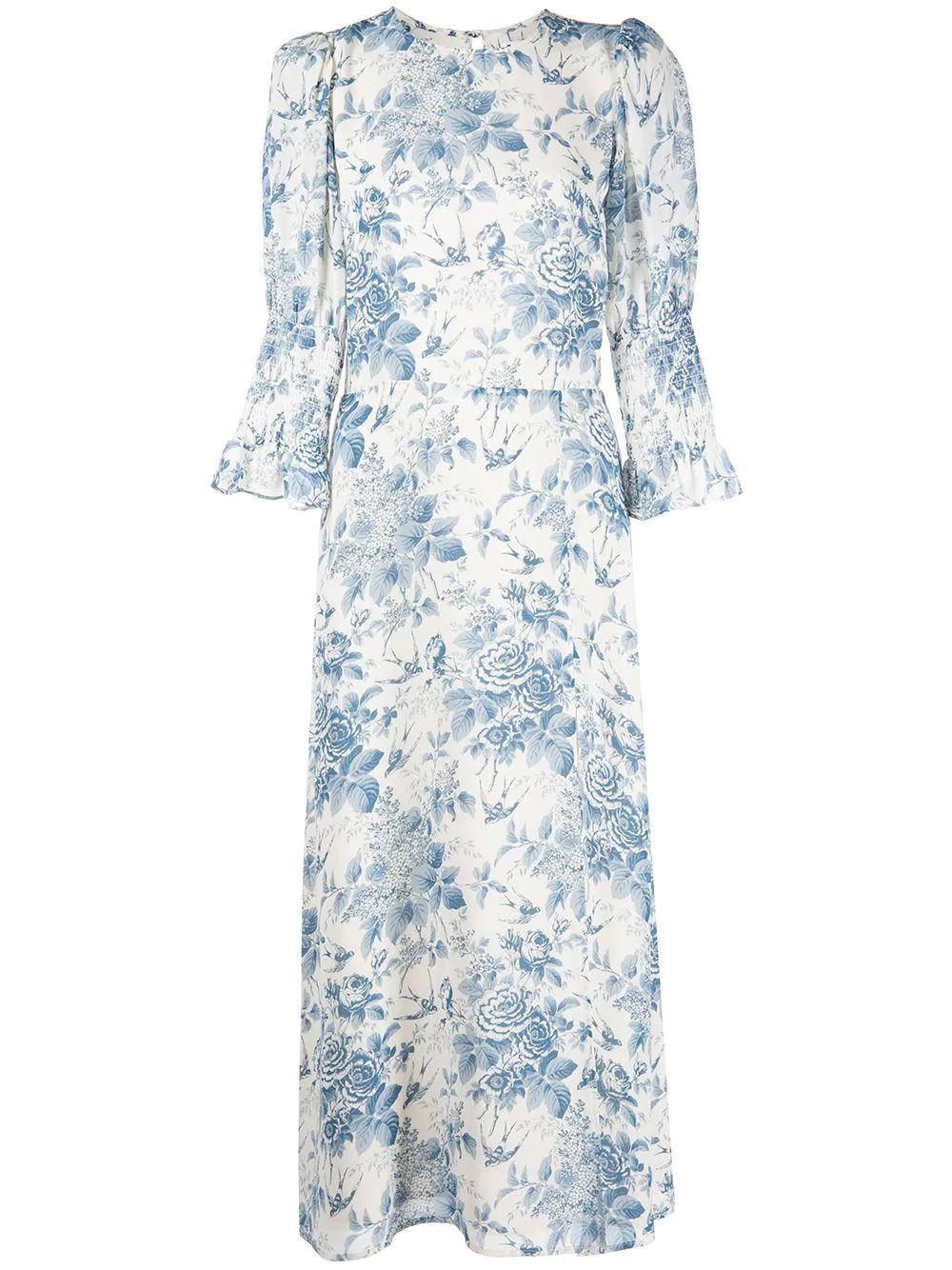 Carolena floral-print midi dress | Farfetch Global