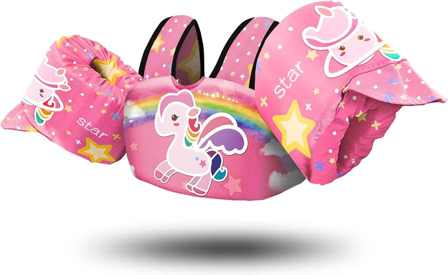 Chriffer Kids Swim Vest Life Jacket for 22-66 Pounds Boy and Girl, Toddler Floaties with Shoulder... | Amazon (US)