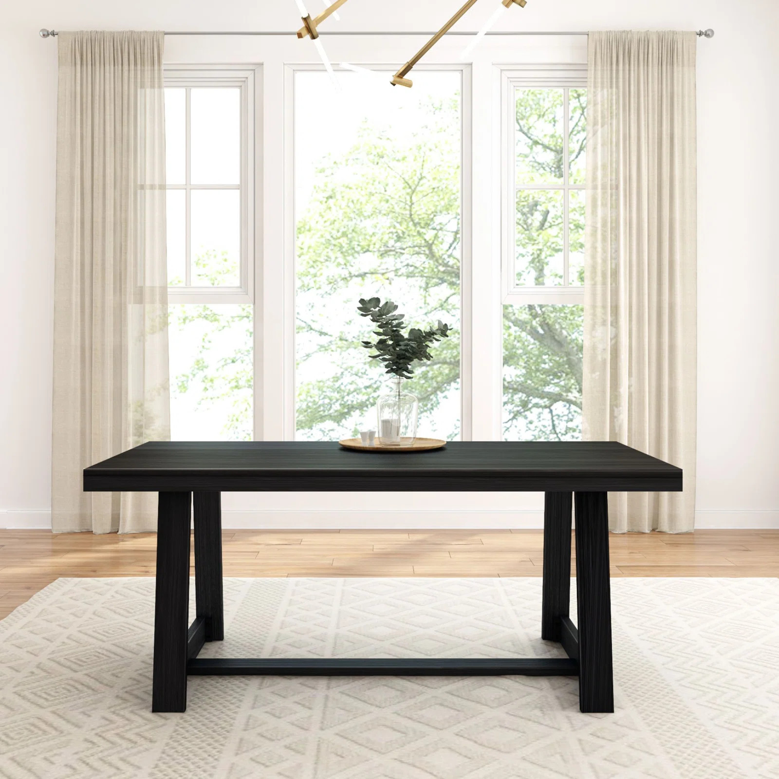 Wade Logan® Linzy Pine Solid Wood Dining Table & Reviews | Wayfair | Wayfair North America