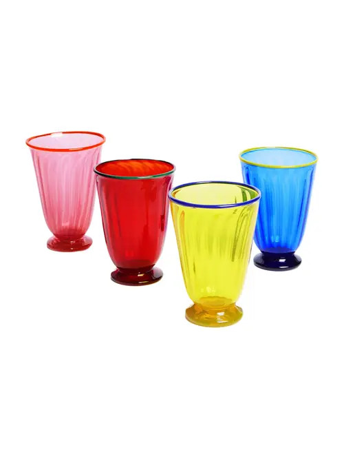 La DoubleJ Rainbow Glasses Set Of 4 in Mix Multicolor at Nordstrom | Nordstrom