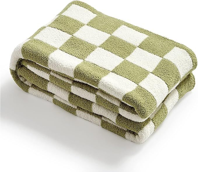 YIRUIO Throw Blankets Checkerboard Grid Chessboard Gingham Warmer Comfort Plush Reversible Microf... | Amazon (US)