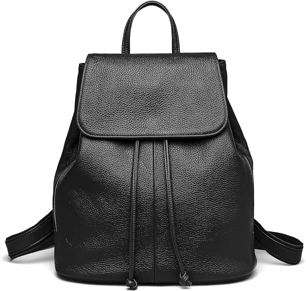 BOYATU Leather Backpack Purse for Women: Ladies Travel Fashion Back Pack - Genuine Leather Bag Ca... | Amazon (US)