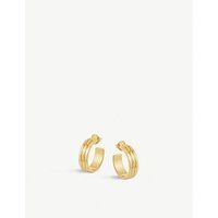 Ancien 18k gold-plated hoop earrings | Selfridges