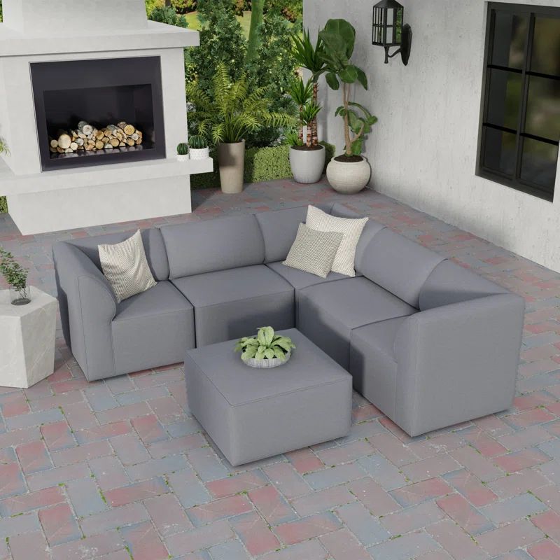 Big Joe Patio 6 Piece Outdoor Sectional | Wayfair North America