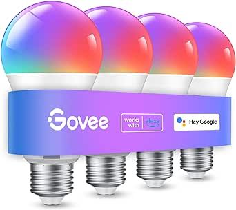 Govee Smart Light Bulbs, WiFi Bluetooth Color Changing Light Bulbs, Music Sync, 54 Dynamic Scenes... | Amazon (US)