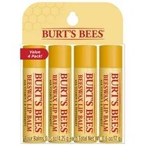 Burt's Bees 100% Natural Moisturizing Lip Balm, Original Beeswax with Vitamin E & Peppermint Oil ... | Walmart (US)