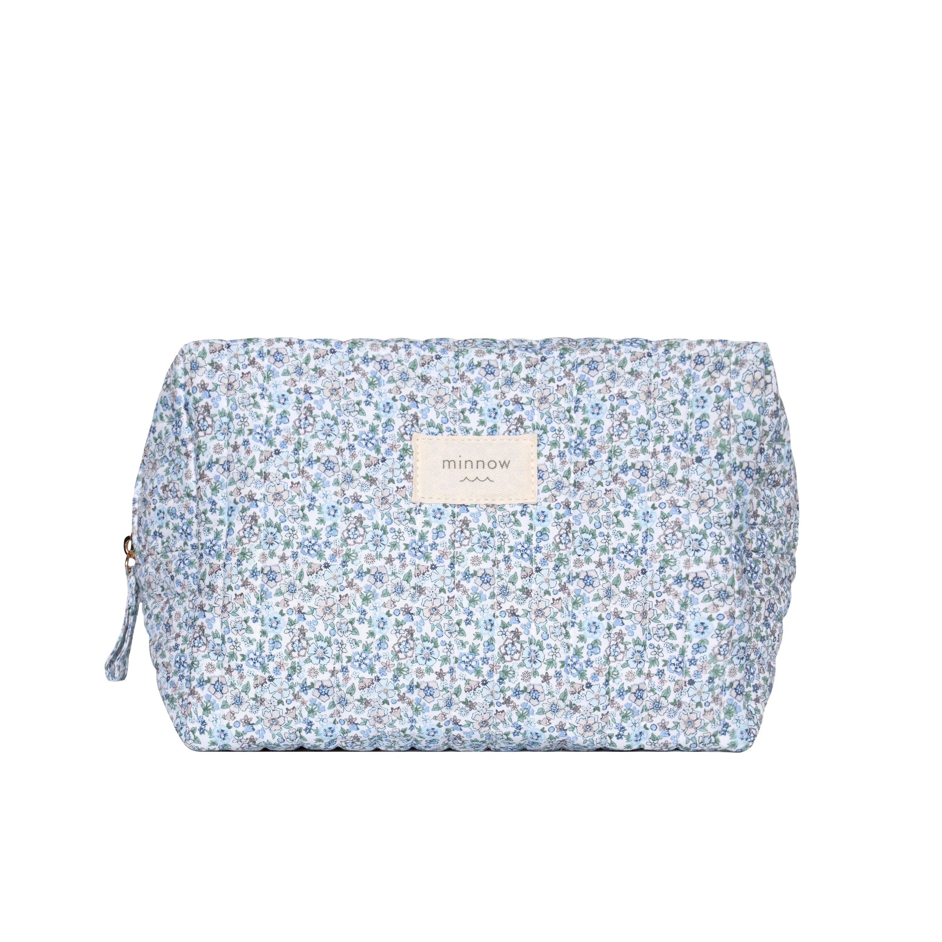 slate floral travel pouch | minnow