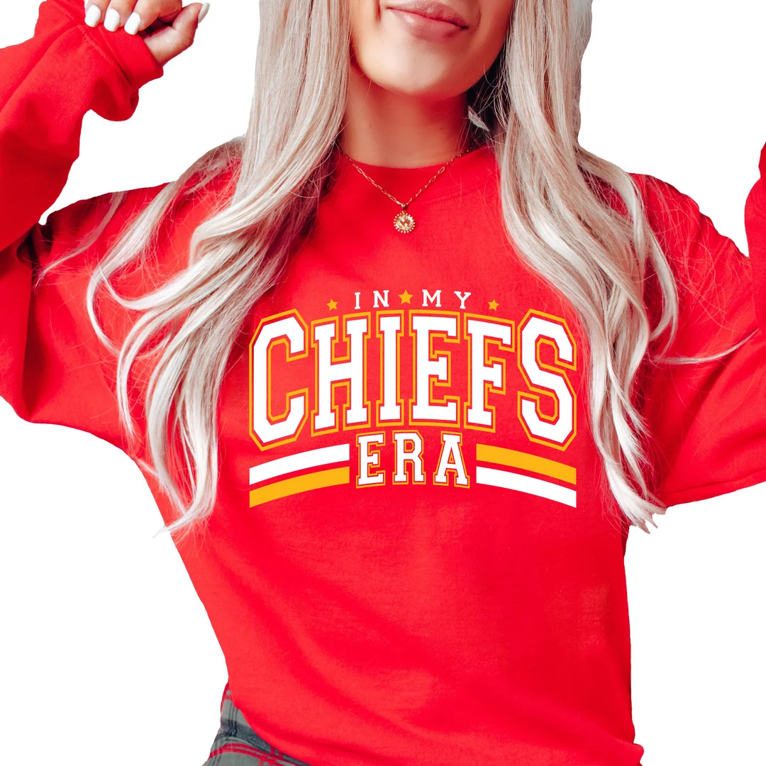 In My Chiefs Era Game Day Sweatshirt for Adults, Women's Chiefs Sweatshirt, Teacher Sweatshirt,te... | Etsy (US)