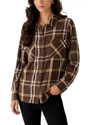 Sanctuary Women's The City Plaid Shirt | Belk