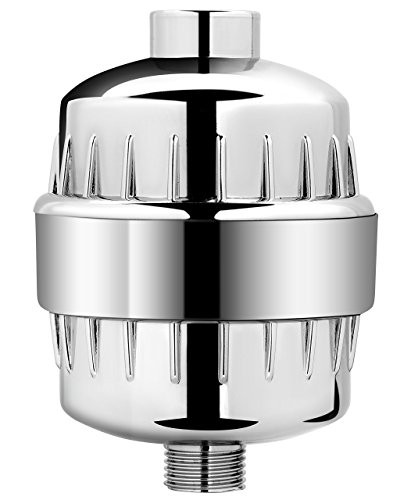 AquaBliss High Output Universal Shower Filter with Replaceable Multi-Stage Filter Cartridge - Chrome | Amazon (US)