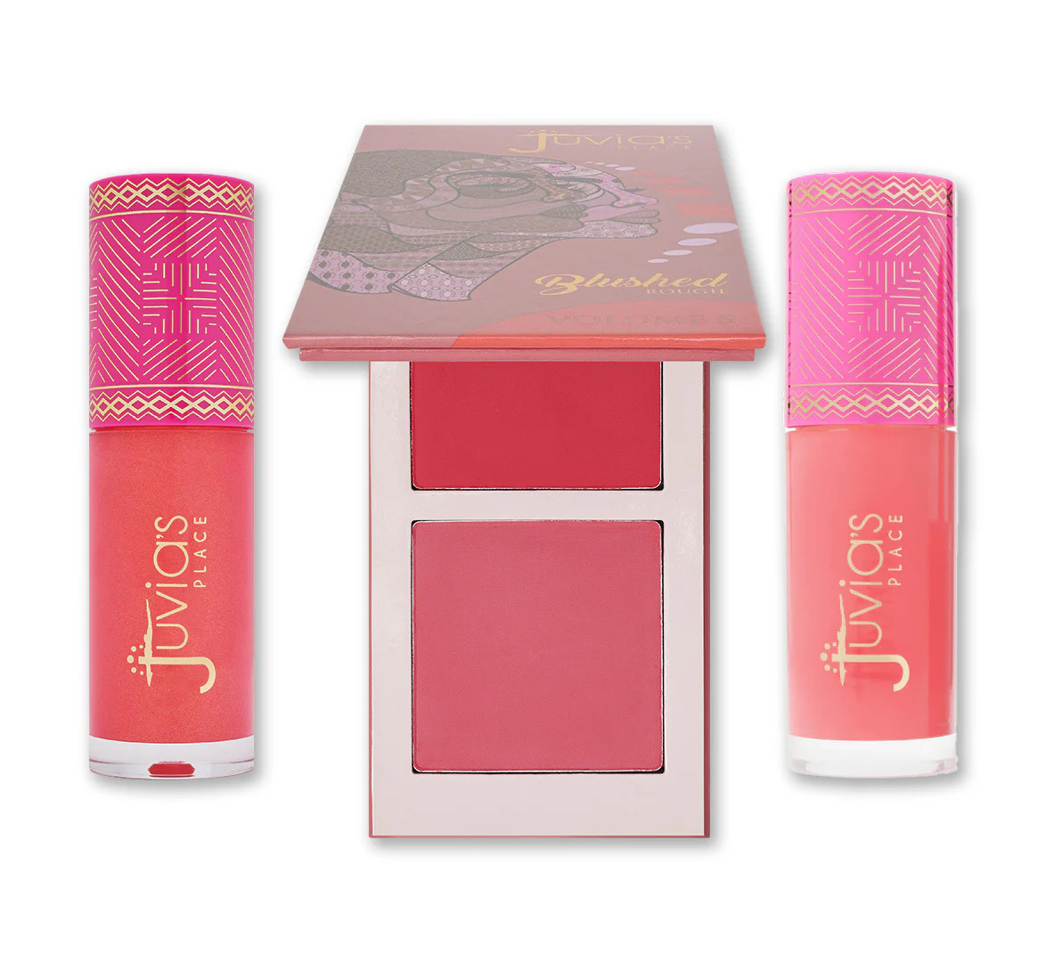 Blushed Trio Bundle - Vol 5 +Peach Rose +Barbie Rose Glow | Juvia's Place