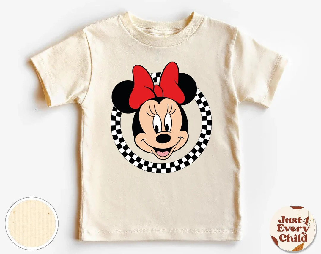 Minnie Mouse Shirt Disney, Minnie Tee, Girl's Disney Natural Shirt, Cute Minnie Bodysuit, Baby Sh... | Etsy (US)