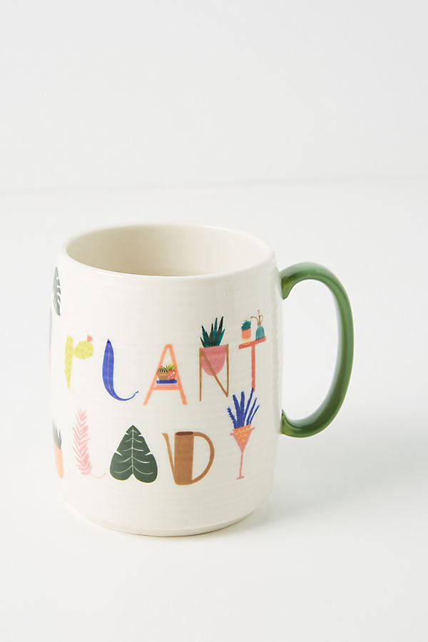 Black Lamb Studio Plant Lady Mug By Black Lamb Studio in Assorted Size MUG/CUP | Anthropologie (US)
