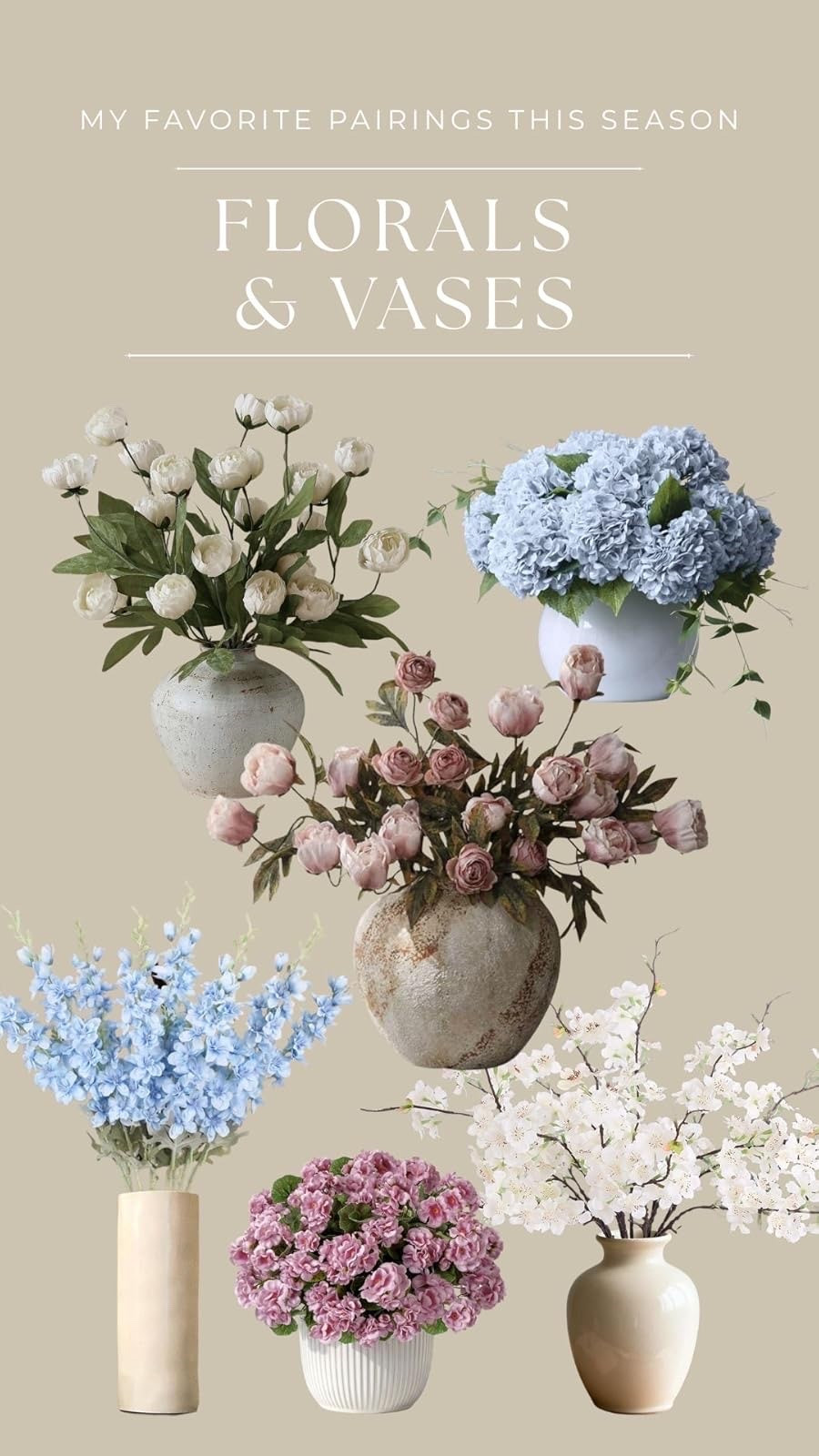 Freshening up my space with these beautiful faux flowers for summer 🌸🌿 The perfect way to add color and a touch of nature to your home—no watering required. Such an easy way to refresh your decor for the season!

• • faux flowers, summer decor, floral home accents, seasonal home refresh, realistic florals, home styling, summer home 🌷