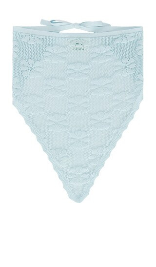 ASTA RESORT Bruna Crochet Bandana in Baby Blue. | Revolve Clothing (Global)