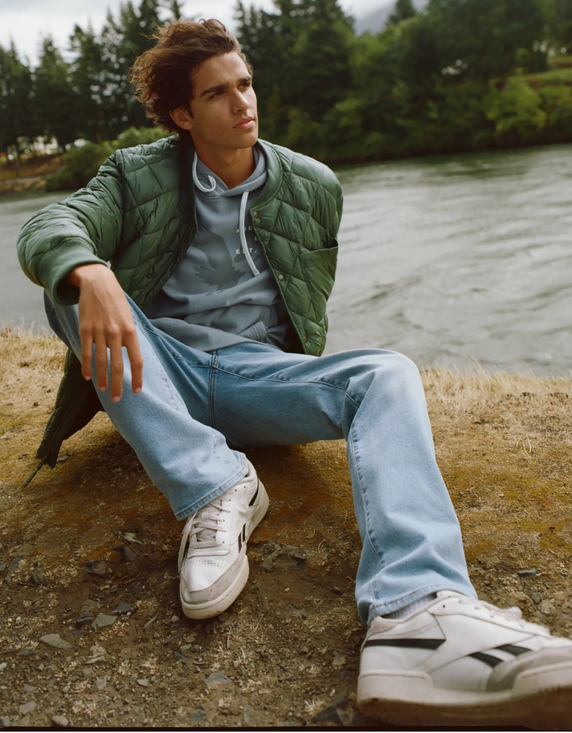 AE AirFlex+ Ultrasoft Distressed Original Bootcut Jean | American Eagle Outfitters (US & CA)