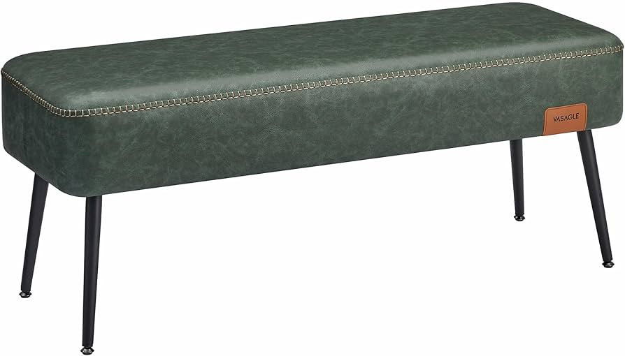 VASAGLE EKHO Collection - Bench for Entryway Bedroom, Synthetic Leather with Stitching, Ottoman B... | Amazon (US)