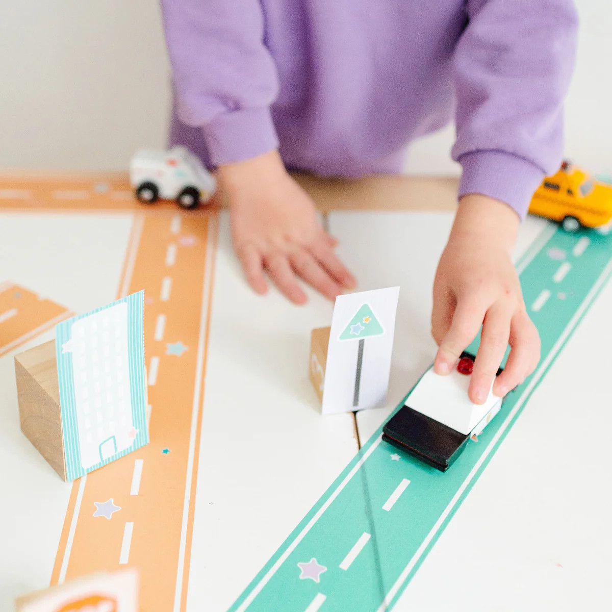 Colorful Play Road Tape (Set of 4 Rolls) | Magic Playbook