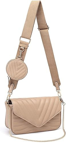 Small Quilted Crossbody Bags for Women Stylish Designer Purses and Handbags with Coin Purse and A... | Amazon (US)