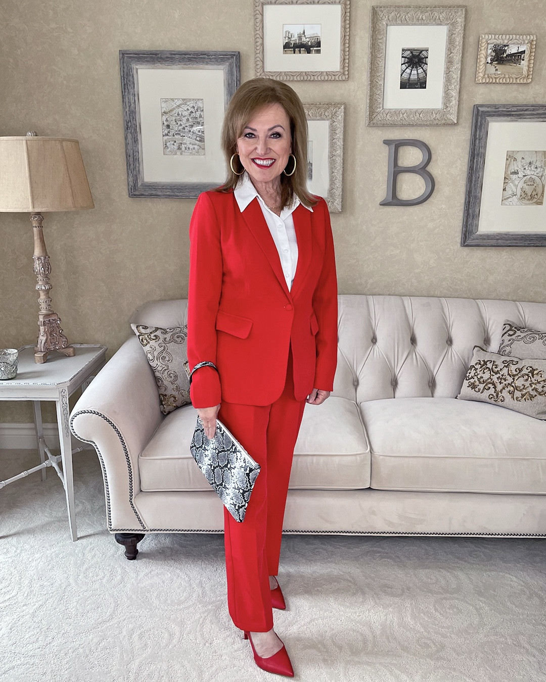 Friday is “Wear Red Day” but there’s no reason to not get a head start on it, especially in this month of love!

I love wearing red and I especially love it as a bold choice for work. If this was the 80’s, I would call this my “power suit”!

I purchased this on Amazon, not being sure what the quality would be like, but I was pleasantly surprised. The jacket is fully lined and the pants lay nicely and are very comfortable. It does have elastic in the back, but it also has belt loops so you can cover that up.

Of course it came wrinkled, but I have to say that the wrinkles came out easily with my streamer (which isn’t always the case!) it does come in other colors if red isn’t for you, but I think you’d like it! 

#LTKFindsUnder100 #LTKStyleTip #LTKSeasonal