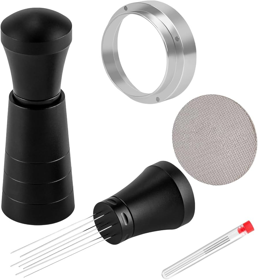 51mm Wdt Tool Espresso Accessories Kit,GdHaHSP Dosing Funnel and Puck Screen Set,Espresso Stirrer... | Amazon (US)
