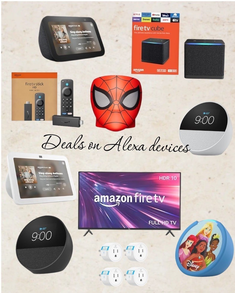 Alexa devices are on sale right now and this is the best time to upgrade or grab gifts 🎁
We use ours daily — reminders, timers, music, podcasts, kids bedtime playlists, even turning lights on/off.
Linked all the best deals so you can shop quick + easy 🤍

#SmartHomeDeals #AlexaFinds #AmazonHome #LTKSaleAlert #GiftIdeas2025 #HomeTech #MomLifeHacks #HolidayDeals #AmazonFinds #LTKDeals

#LTKGiftGuide #LTKHoliday #LTKSaleAlert