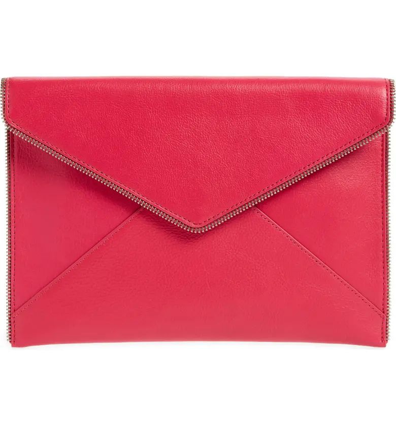 Leo Leather Envelope Clutch | Nordstrom