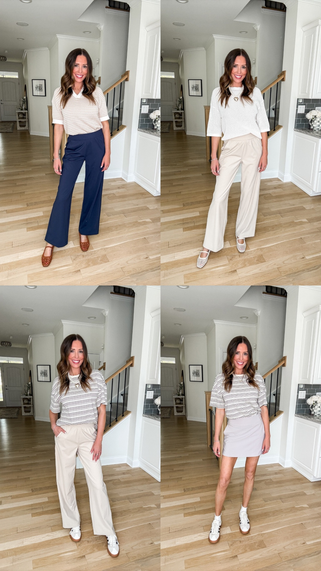 My Amazon picks for casual and comfy outfits. I love the versatility of these tops and pants! You can style them so many different ways// wearing a small in the tops, small tall in the pants, small in the skirt, shoes fit true to size #founditonamazon

#LTKgrwm #LTKootd #LTKSeasonal