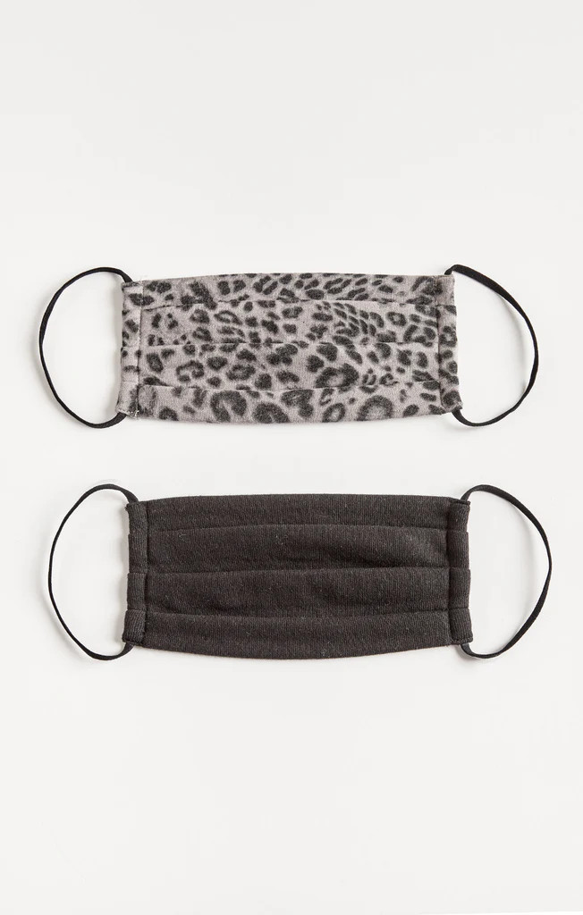 Grey Leopard Reusable Face Mask (2-Pack) | Z Supply