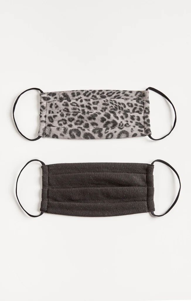 Grey Leopard Reusable Face Mask (2-Pack) | Z Supply